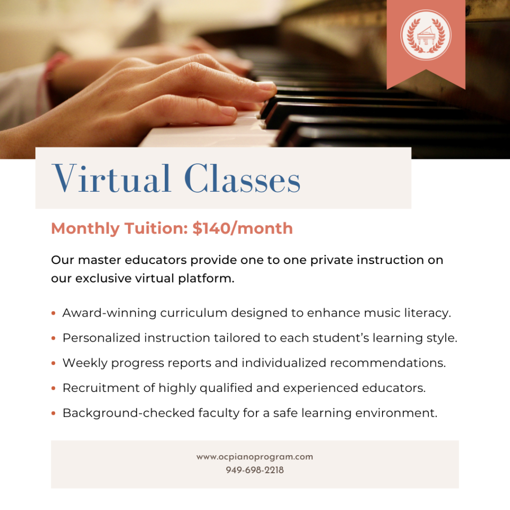 Rcm Pino Program Tuition - OC Piano Program